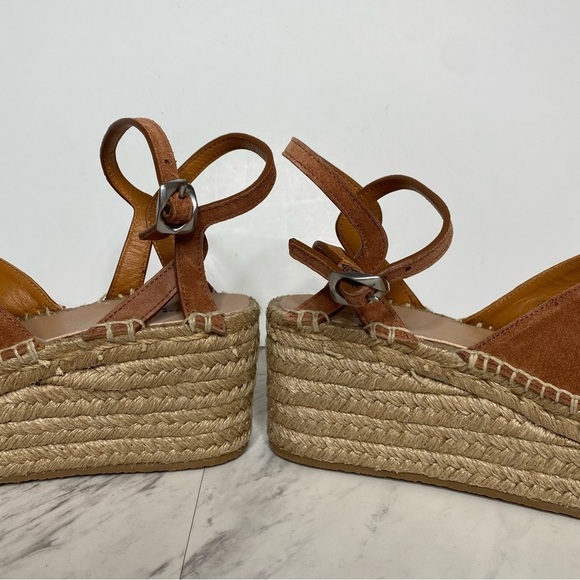 Rag & Bone Hera Brown Espadrille Wedge Sandal 40 10 - Picture 7 of 14